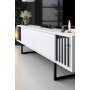 HANAH HOME TV polica Chrome Line White Black (618BLY1143) - slika 4