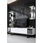 HANAH HOME TV polica Chrome Line White Black (618BLY1143) - slika 1