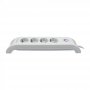 COMMEL Uticnica 4-Struka + 2xUSB, Prenaponska Zastita, 2m Bela HO5VV-F 3G1.5 C380-108 - slika 2