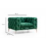 Atelier del Sofa Fotelja Como Green - slika 4