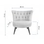 Atelier del Sofa Fotelja Richland Cream - slika 3