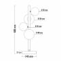 VESTA 600 Stona lampa 4*G9 mesing (10293) - slika 2