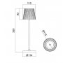 BBLINK Stona lampa punjiva T16011 3W 3000K IP54 corten (9951) - slika 2