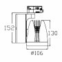 BBLINK Led ref šinski 337201-2 30W 4000K beli trofazni (793 ) - slika 2