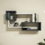 HANAH HOME Zidna polica Afro White Anhtracite - slika 3