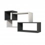 HANAH HOME Zidna polica Afro White Anhtracite - slika 1
