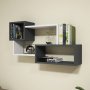 HANAH HOME Zidna polica Afro White Anhtracite - slika 2