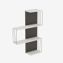 HANAH HOME Zidna polica Cambel Anthracite - slika 1