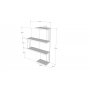 HANAH HOME Zidna polica Cambel Anthracite - slika 3