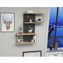 HANAH HOME Zidna polica Destan Anthracite Pine - slika 3