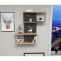 HANAH HOME Zidna polica Destan Anthracite Pine - slika 4
