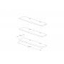HANAH HOME Zidna polica Boss v2 White - slika 3