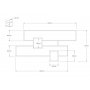 HANAH HOME Zidna polica Karen Walnut Anhtacite - slika 4