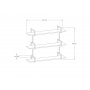HANAH HOME Zidna polica Uras Walnut - slika 4