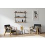 HANAH HOME Zidna polica Uras Walnut - slika 2