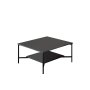 HANAH HOME Sto za dnevnu sobu Black Line Anthracite Black 1 - slika 1