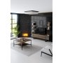 HANAH HOME Sto za dnevnu sobu Black Line Walnut Black 1 - slika 3