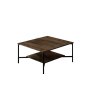 HANAH HOME Sto za dnevnu sobu Black Line Walnut Black 1 - slika 1