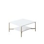 HANAH HOME Sto za dnevnu sobu Gold Line White Black 1 - slika 1