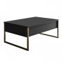 HANAH HOME Sto za dnevnu sobu Luxe Anthracite Gold 1 - slika 1