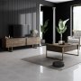 HANAH HOME Sto za dnevnu sobu Luxe Walnut Gold 1 - slika 4