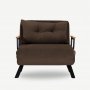 Atelier del Sofa Fotelja Sando Single Brown - slika 1