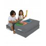 Atelier del Sofa Lazy bag Kids Double Seat Pouf Fume - slika 2