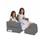 Atelier del Sofa Lazy bag Kids Double Seat Pouf Fume - slika 1
