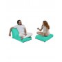 Atelier del Sofa Lazy bag Siesta Sofa Bed Pouf Turquoise - slika 5