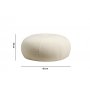 Atelier del Sofa Tabure Tina Bouclet White 1 - slika 3