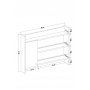 HANAH HOME Kuhinjska polica Knerr White - slika 5