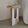 HANAH HOME Sto za dnevnu sobu Luna Oak White - slika 3