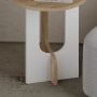 HANAH HOME Sto za dnevnu sobu Luna Oak White - slika 5