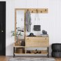 HANAH HOME Cipeplarnik sa čivilukom i ogledalom Nonso Sapphire Oak (793ELG3909) - slika 2