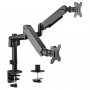 GEMBIRD MA-DA2P-01 Gembird Podesivi dupli stoni drzac za monitor, tilt,17-32 max.2x9kg (44281) - slika 1