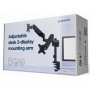 GEMBIRD MA-DA2P-01 Gembird Podesivi dupli stoni drzac za monitor, tilt,17-32 max.2x9kg (44281) - slika 2