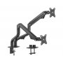 GEMBIRD MA-DA2-02 Gembird Podesivi dupli stoni drzac za monitor, tilt,17-27 max.2x8kg (alt.MA-DA2-01) (44280) - slika 1