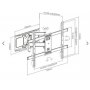 GEMBIRD WM-80ST-02 Gembird TV nosac okretanje/tilt 37-80 VESA max.60x40cm, max 60kg, drzac (44302) - slika 3