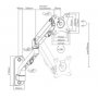 GEMBIRD MA-WA1-02 Gembird Podesivi zidni drzac za monitor,tilt, 13-27 max.7kg (44283) - slika 2