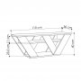 HANAH HOME TV polica Pipralla Oak (776HMS3039) - slika 4