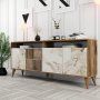 HANAH HOME Komoda Milan Walnut White Marble 1 - slika 3