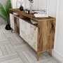 HANAH HOME Komoda Milan Walnut White Marble 1 - slika 5