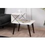 HANAH HOME Pomoćni stočić Cross White - slika 3