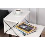 HANAH HOME Pomoćni stočić Cross White - slika 5