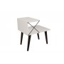 HANAH HOME Pomoćni stočić Cross White - slika 1