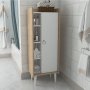 HANAH HOME Kupatilski ormarić Lagomood Ruby Oak White - slika 1