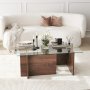 HANAH HOME Sto za dnevnu sobu Escape Walnut - slika 1