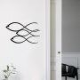 WALLXPERT Zidna dekoracija Fish Black - slika 2