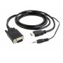 GEMBIRD A-HDMI-VGA-03-5M Gembird HDMI to VGA and audio adapter cable, single port, 5m, black FO (19629) - slika 2