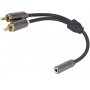 4CARMEDIA 2 RCA na 3.5mm (f) HQ-1/2-0.20 (60-685 ) - slika 1